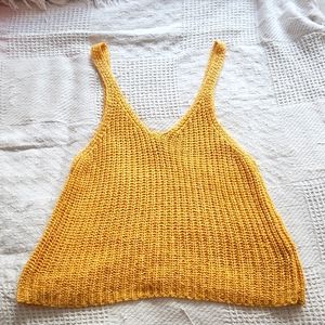 Mustard yellow tank top by Moon and Madison (size M)